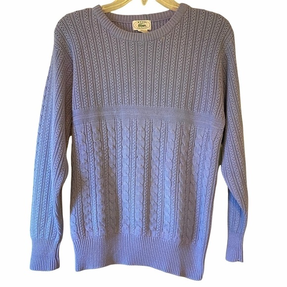 Lacoste Izod Vintage Knit Crewneck Sweater Sz Med - Picture 1 of 9
